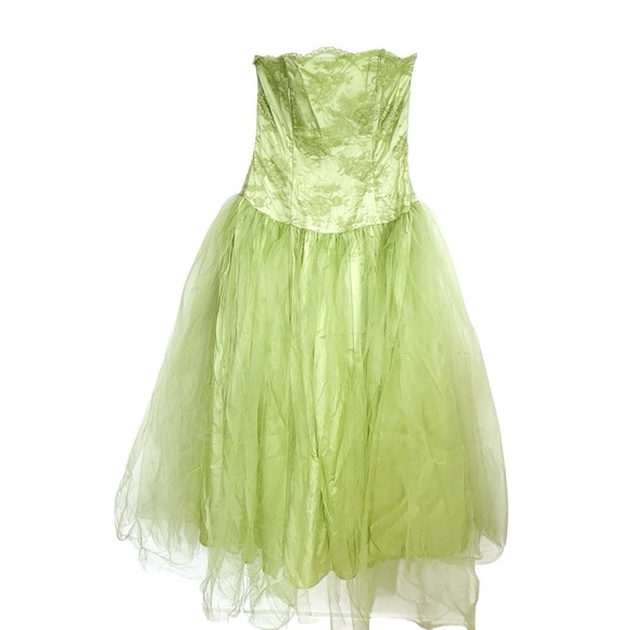 VTG Jessica McClintock Gunne Sax Fairy Corset Dress 3/4 Ballet Strapless Party - Picture 1 of 15